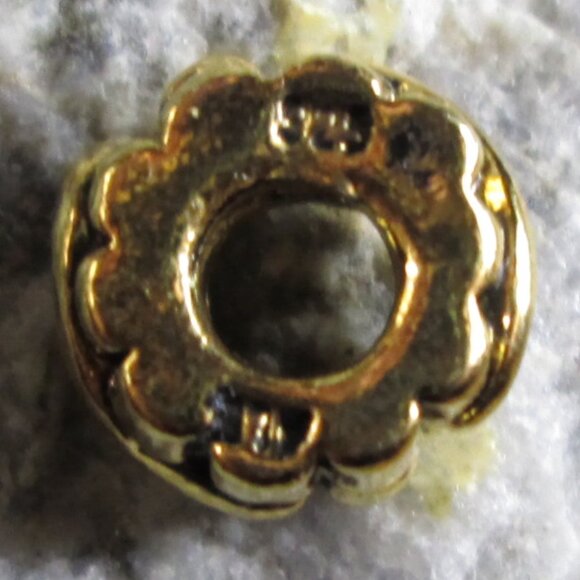 Candy Cane Gold Plated 925 Silver European Charm - Picture 5 of 8